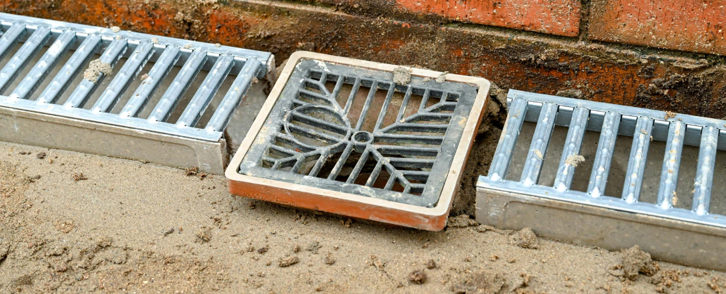 metal drainage channels